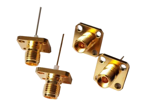 2.92mm Female 4 Hole Flange RF Coaxial Connector, 40GHz